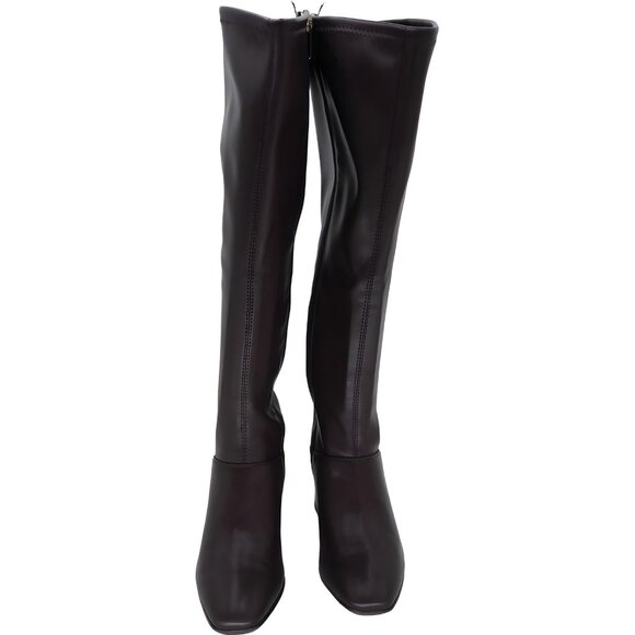 Franco Sarto Tribute Wide-Calf Knee High Boots Cordovan Brown Women's US 5M - Picture 5 of 6